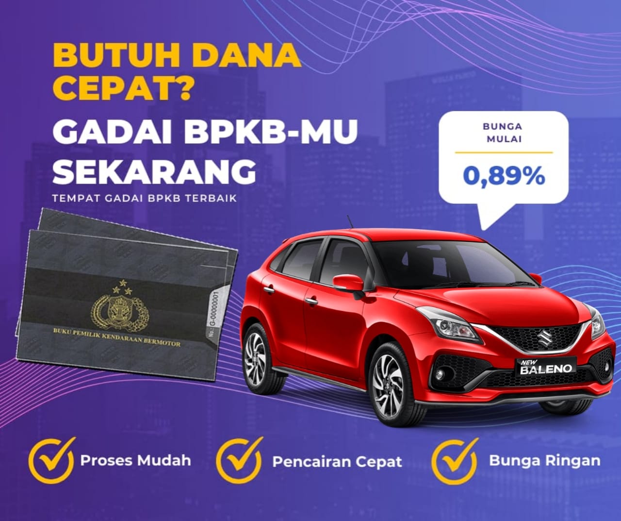 Kredit Jaminan Bpkb Mobil Suzuki Baleno Dapat Dana Berapa? Seperti Ini Simulasinya